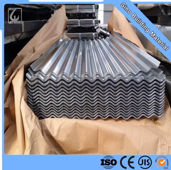 아연 도금 강판으로 만든 철판 SGCC 골판지 루핑 시트